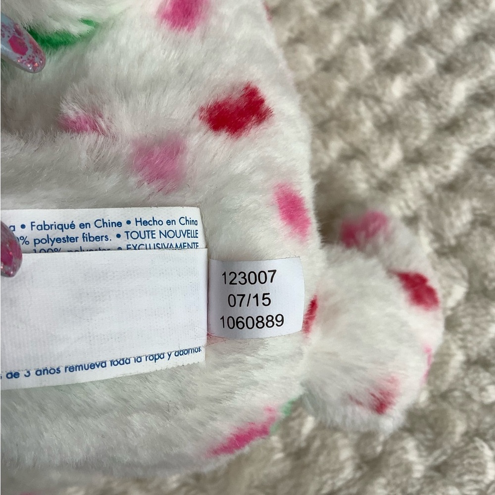 Build A Bear Buddies White Sprinkles Kitty Cat 2017 Mini 7in BAB Stuffed Animal - Picture 10 of 12
